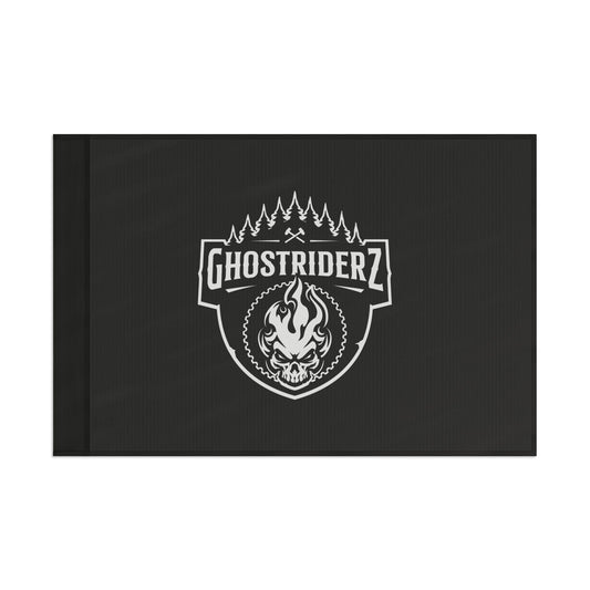 Horizontal Ghostriderz Flag - Black Background