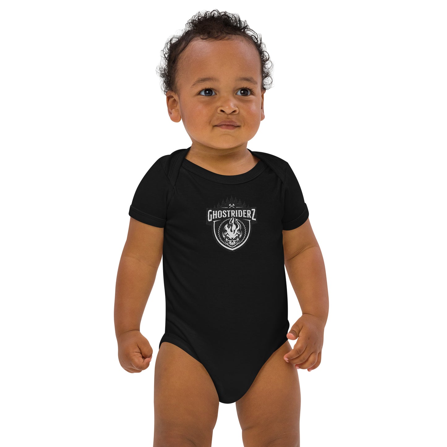 GhostRiderZ Classic Logo Organic cotton baby bodysuit