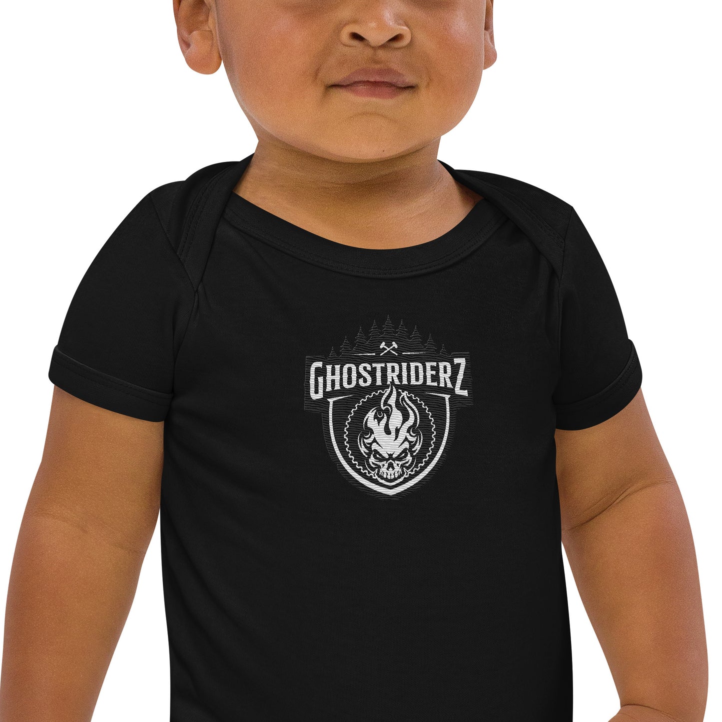 GhostRiderZ Classic Logo Organic cotton baby bodysuit