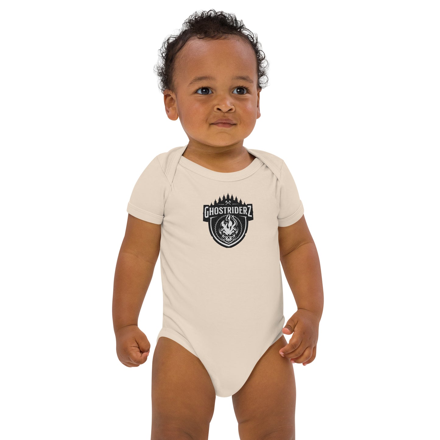 GhostRiderZ Classic Logo Organic cotton baby bodysuit