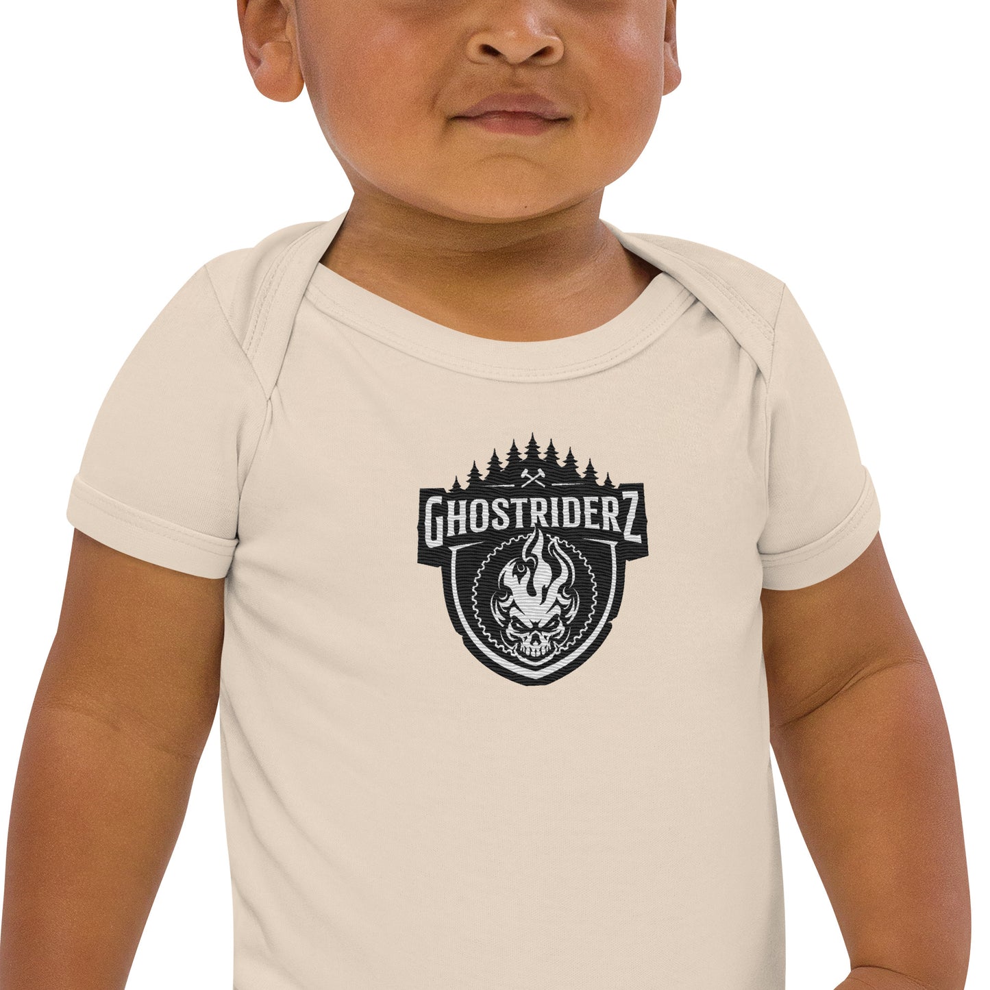 GhostRiderZ Classic Logo Organic cotton baby bodysuit