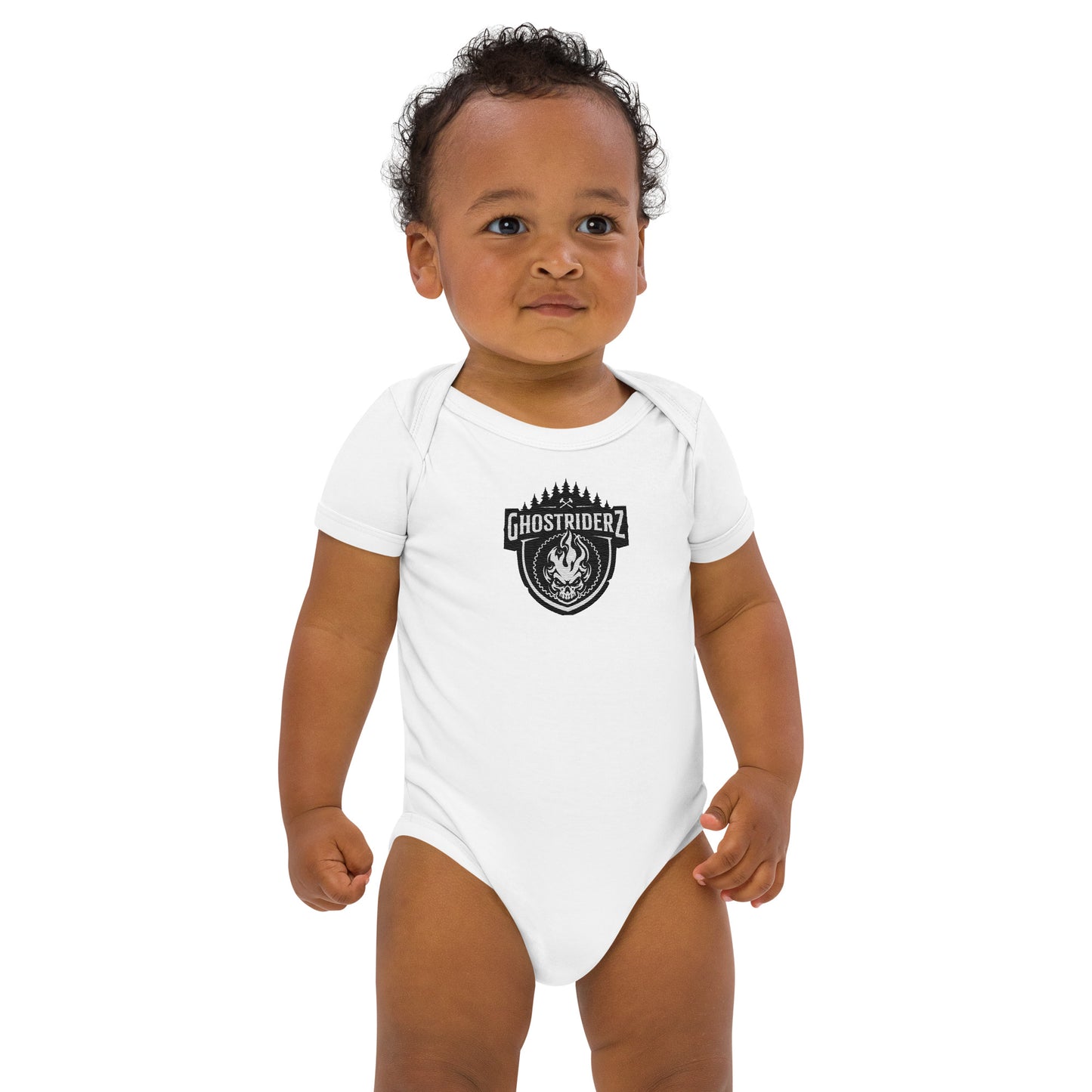 GhostRiderZ Classic Logo Organic cotton baby bodysuit