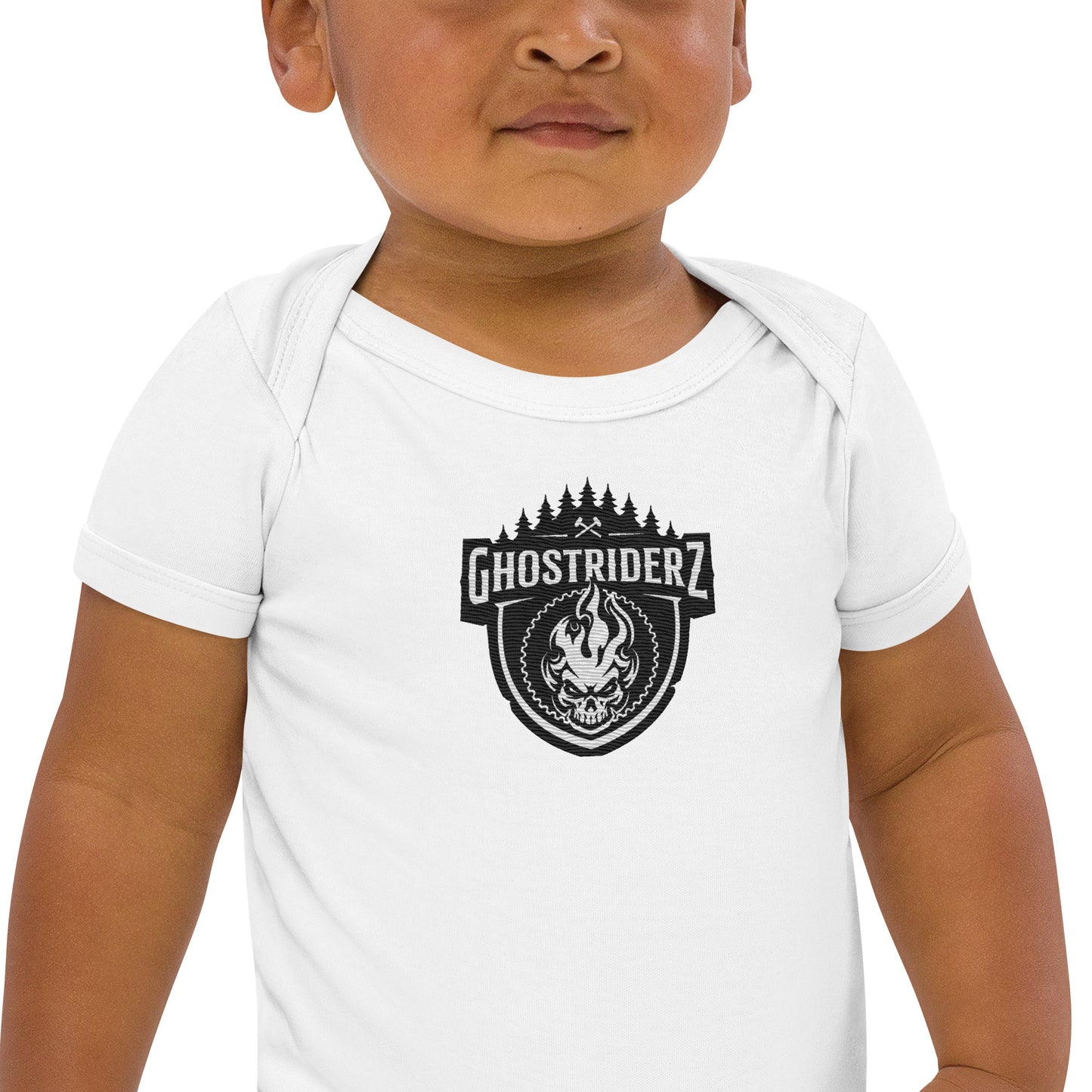 GhostRiderZ Classic Logo Organic cotton baby bodysuit