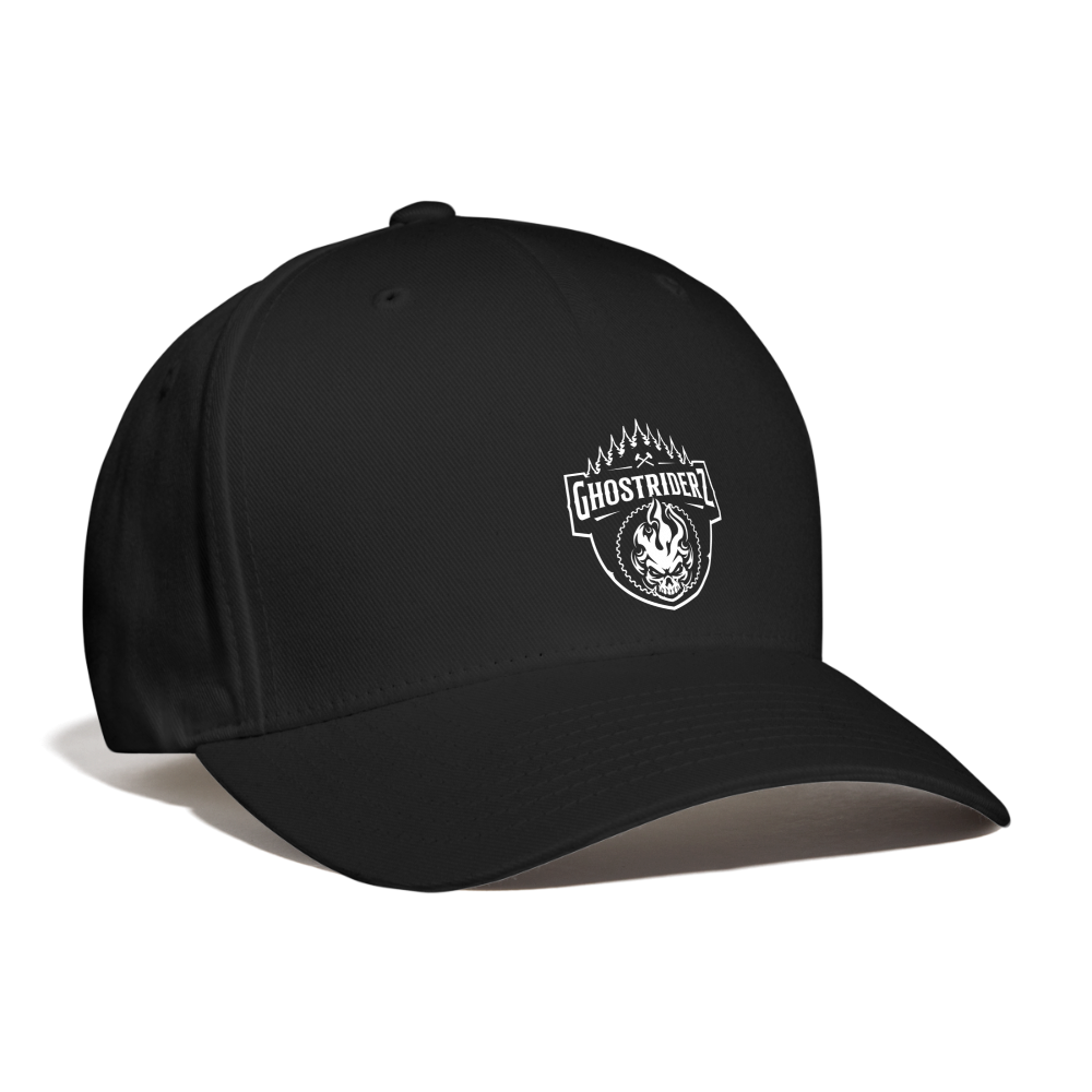 GhostRiderZ Classic Logo Flexfit Baseball Cap - black