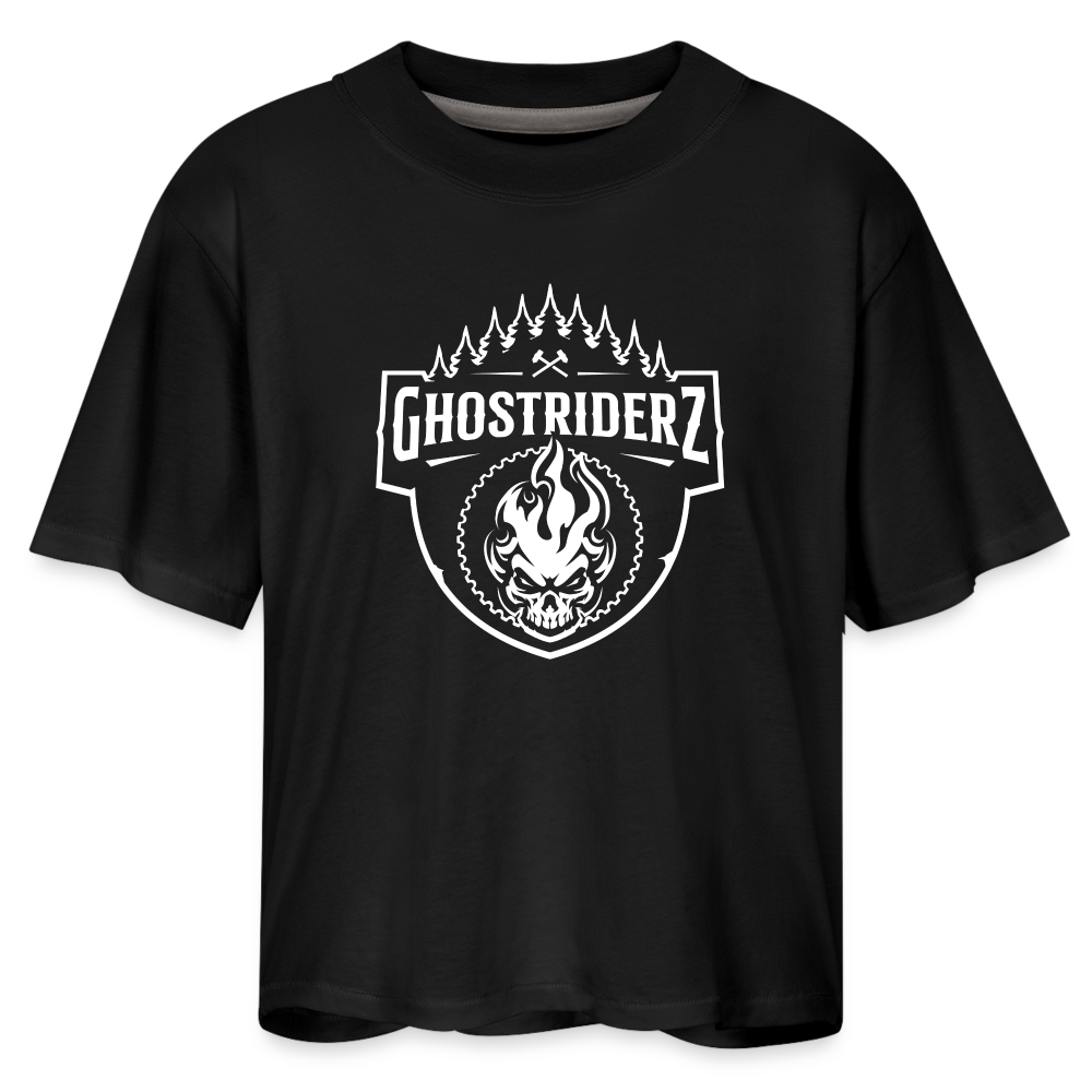 Women's GhostRiderZ Boxy Tee - black