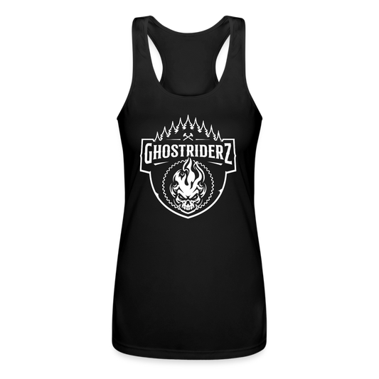 Women’s GhostRiderZ Performance Racerback Tank Top - black