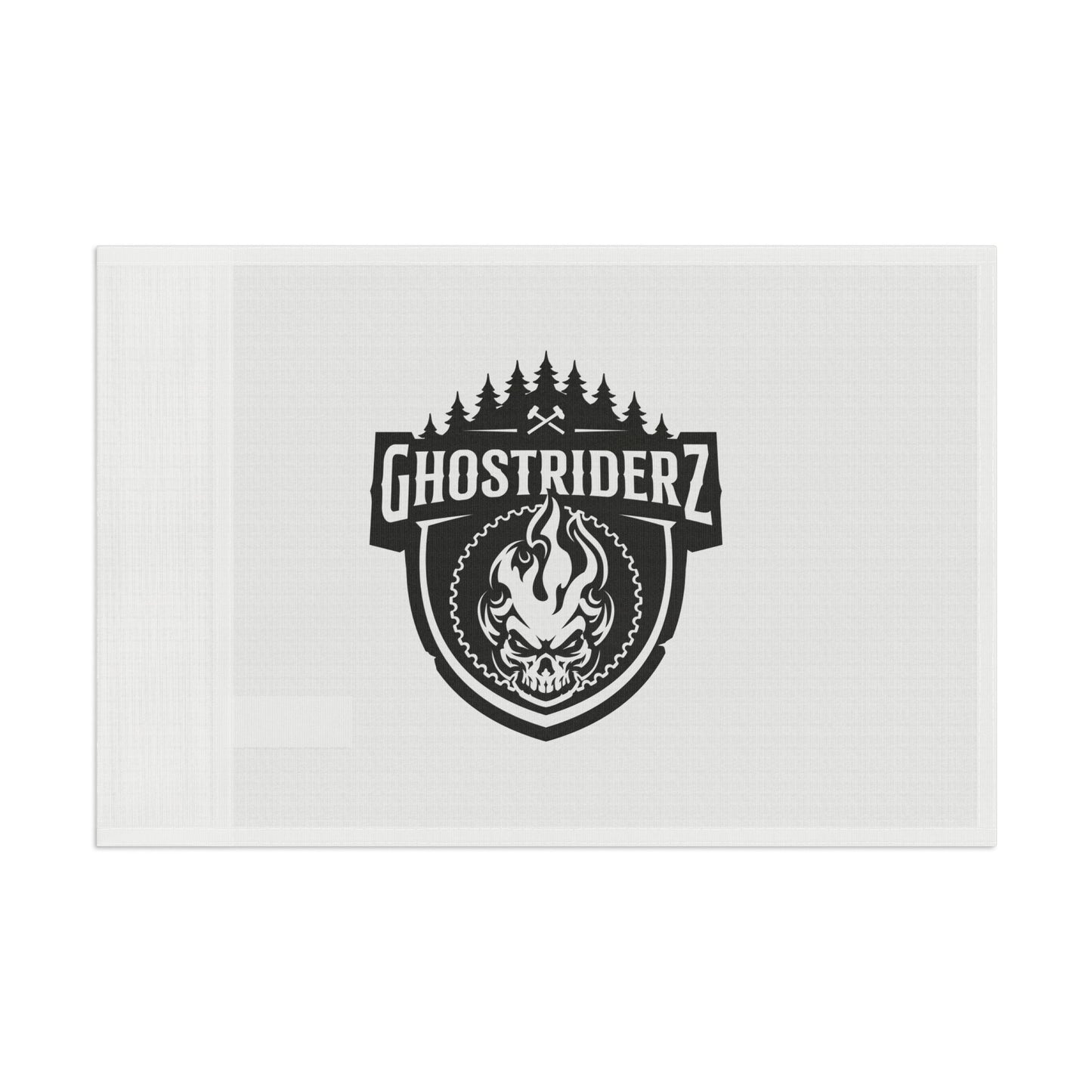 Horizontal Ghostriderz Flag - White Background