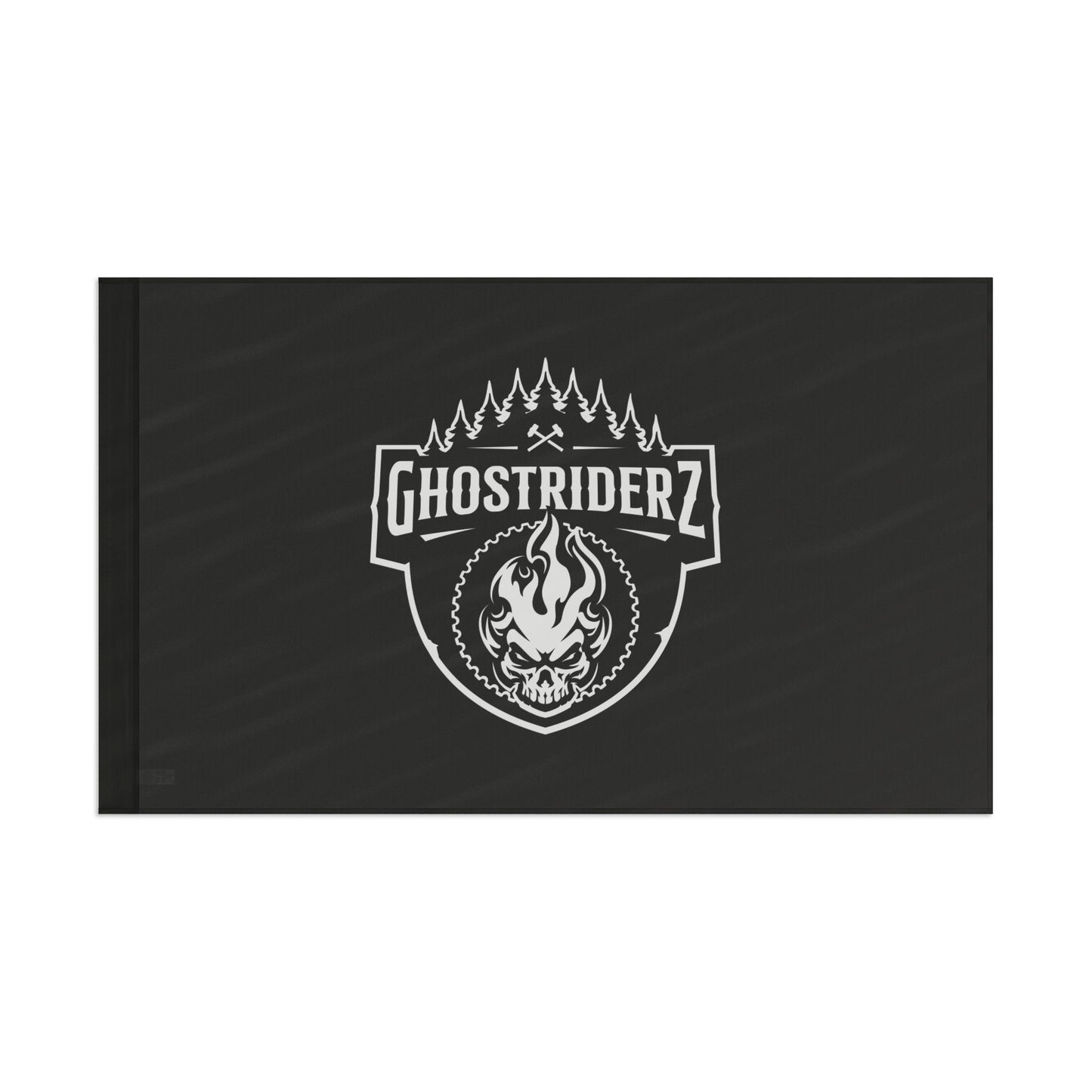 Horizontal Ghostriderz Flag - Black Background