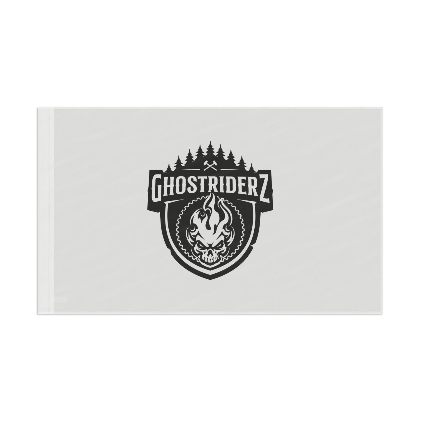 Horizontal Ghostriderz Flag - White Background