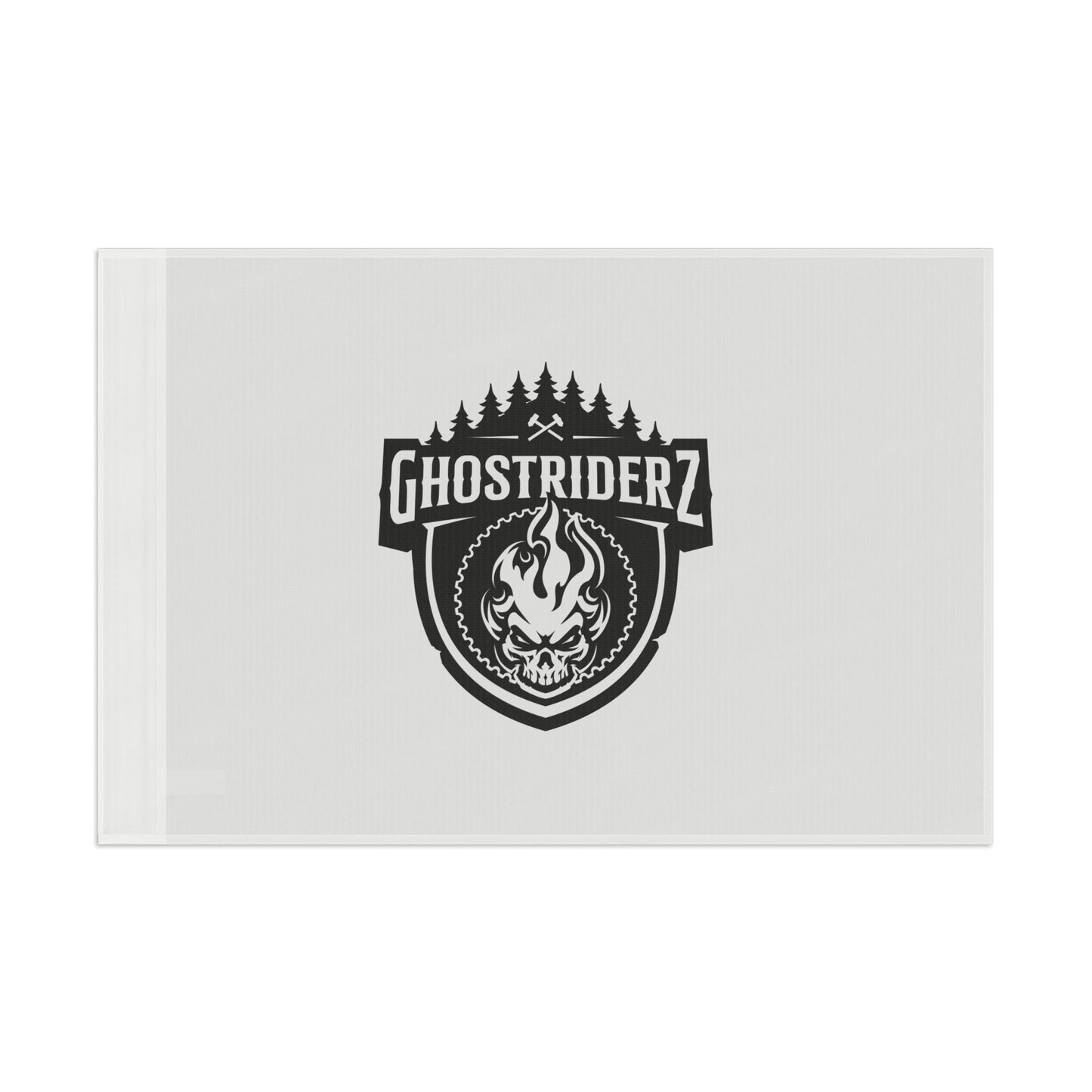 Horizontal Ghostriderz Flag - White Background